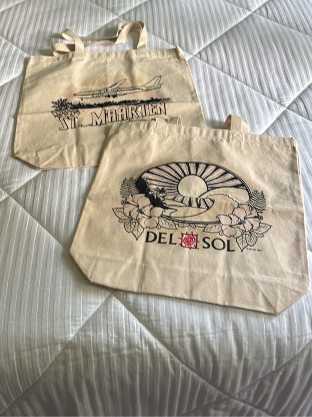Del Sol Canvas Tote Bags